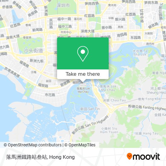 落馬洲鐵路站叁站 map