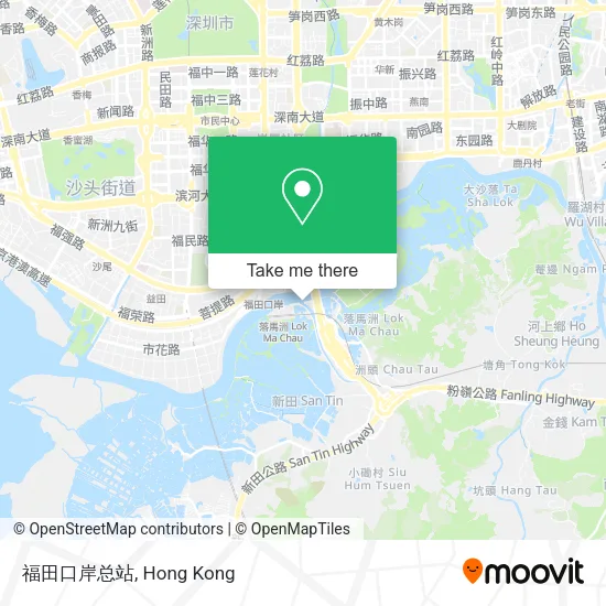 福田口岸总站 map