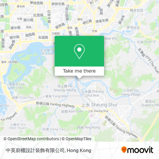 中英廚櫃設計裝飾有限公司地圖