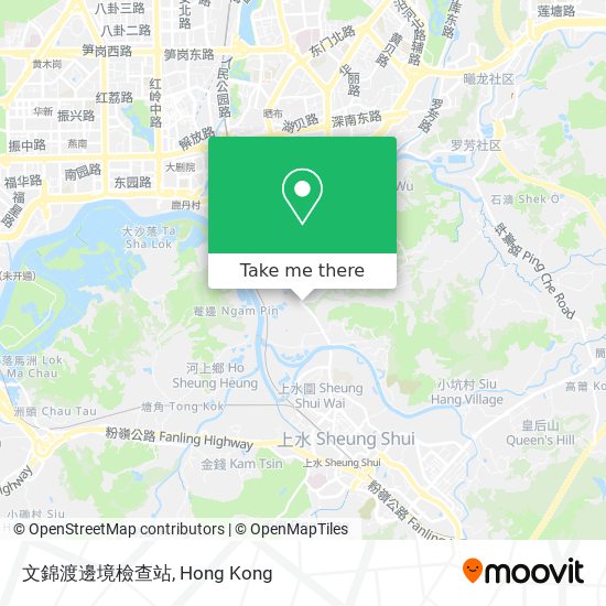 文錦渡邊境檢查站 map