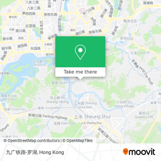 九广铁路-罗湖地圖
