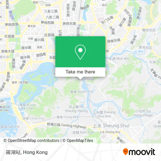羅湖站地圖