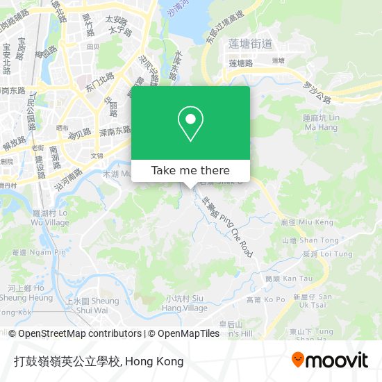 打鼓嶺嶺英公立學校地圖