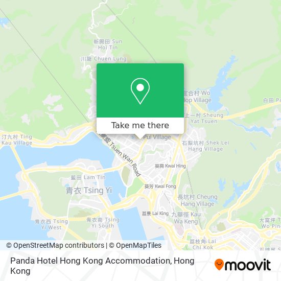 Panda Hotel Hong Kong Accommodation map