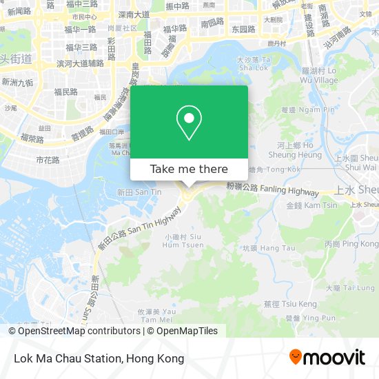 Lok Ma Chau Station map