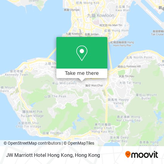 JW Marriott Hotel Hong Kong map