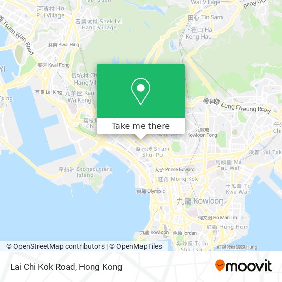 Lai Chi Kok Road map