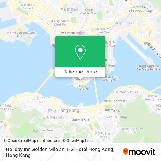 Holiday Inn Golden Mile an IHG Hotel Hong Kong map