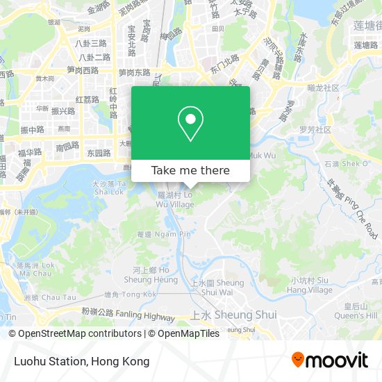 Luohu Station map