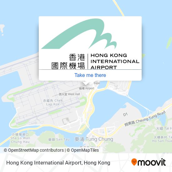 Hong Kong International Airport map