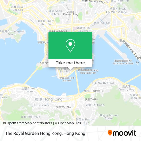 The Royal Garden Hong Kong map