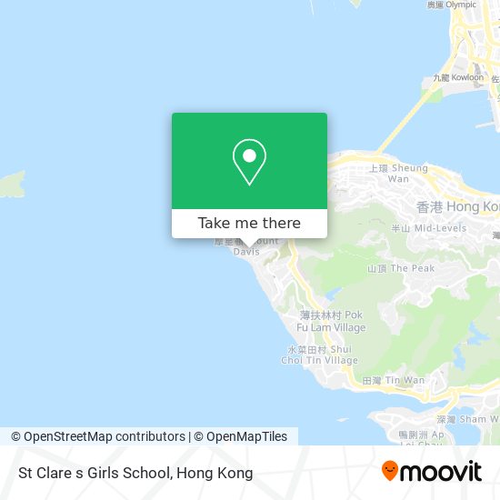 St Clare s Girls School map