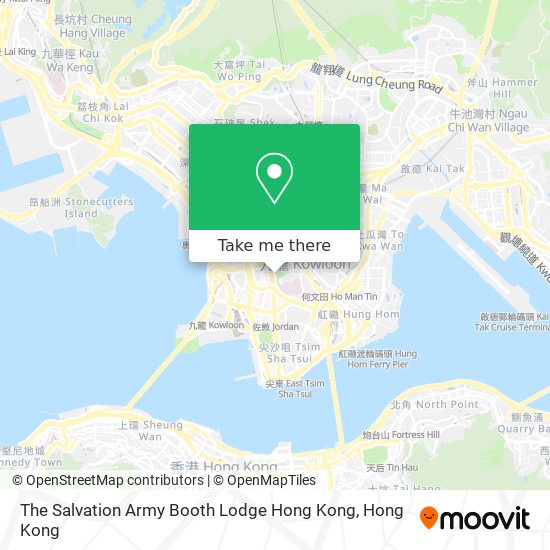 The Salvation Army Booth Lodge Hong Kong map