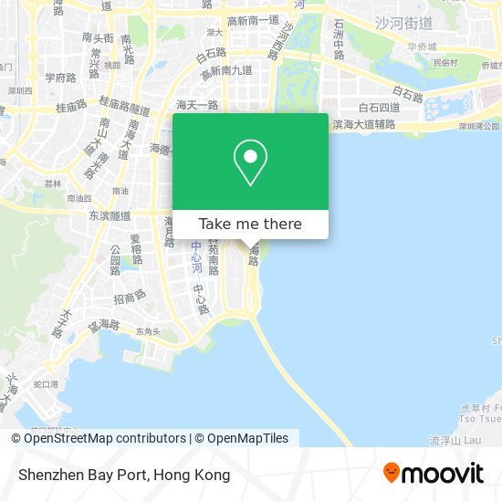 Shenzhen Bay Port map