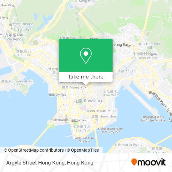 Argyle Street Hong Kong map