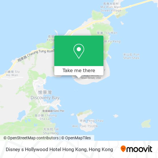 Disney s Hollywood Hotel Hong Kong map