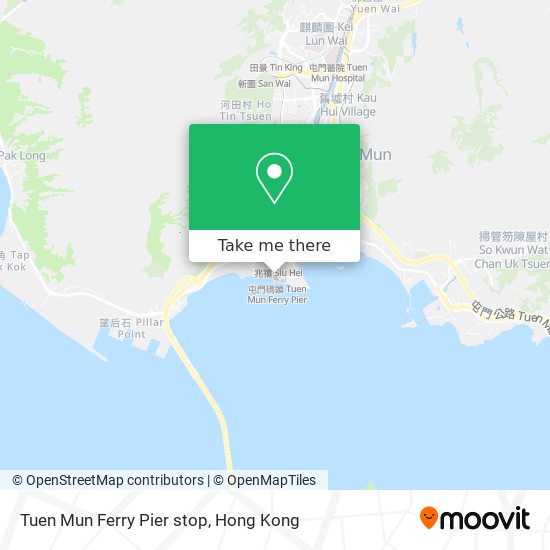 Tuen Mun Ferry Pier stop map