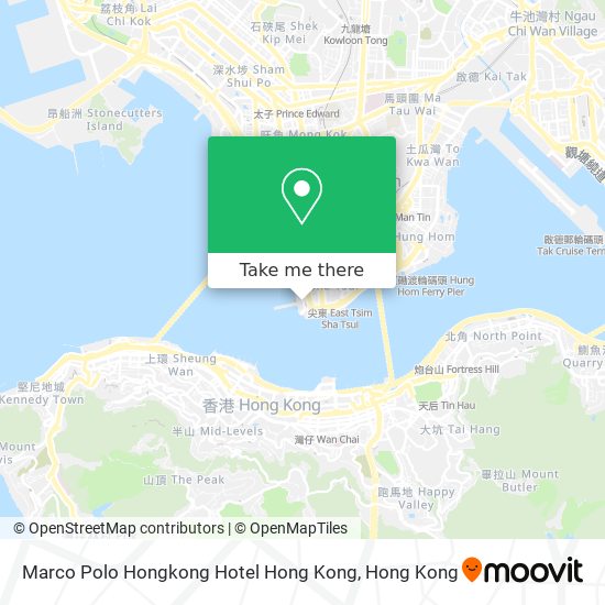 Marco Polo Hongkong Hotel Hong Kong map
