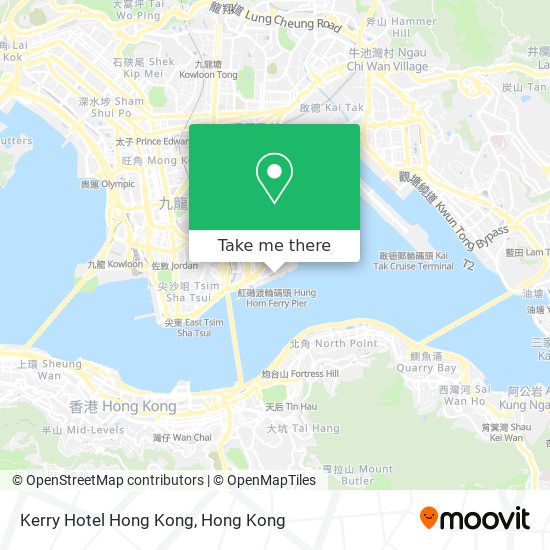 Kerry Hotel Hong Kong map