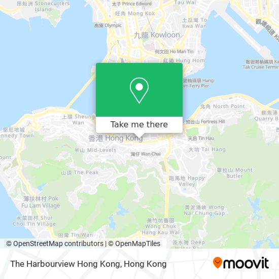 The Harbourview Hong Kong map