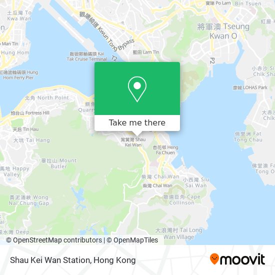 Shau Kei Wan Station map