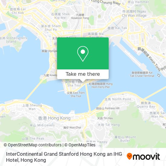 InterContinental Grand Stanford Hong Kong an IHG Hotel map