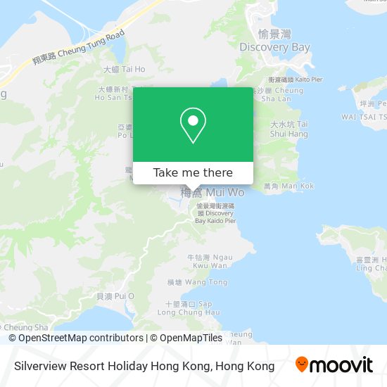 Silverview Resort Holiday Hong Kong map