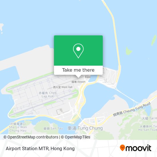 Airport Station MTR map