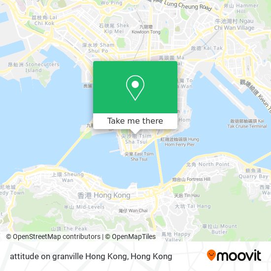 attitude on granville Hong Kong map