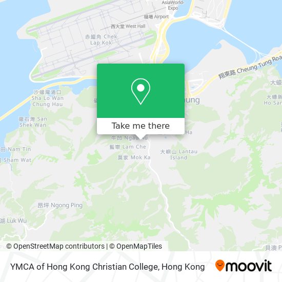 YMCA of Hong Kong Christian College map