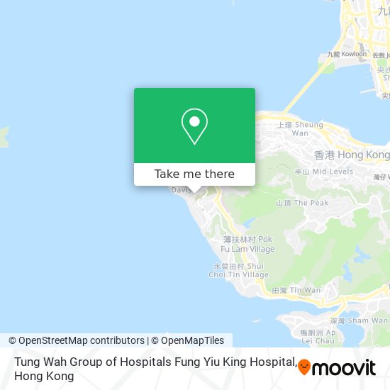 Tung Wah Group of Hospitals Fung Yiu King Hospital map