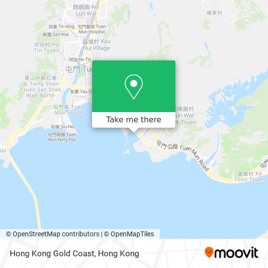 Hong Kong Gold Coast map