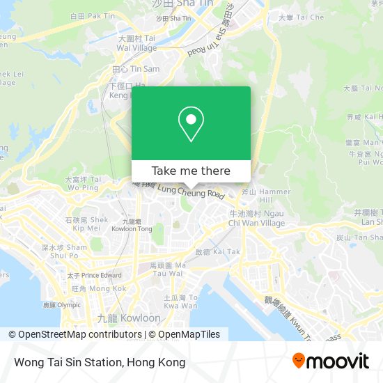 Wong Tai Sin Station map