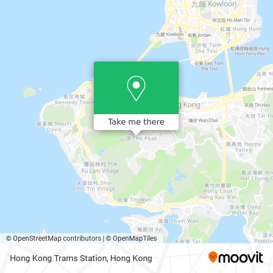 Hong Kong Trams Station map