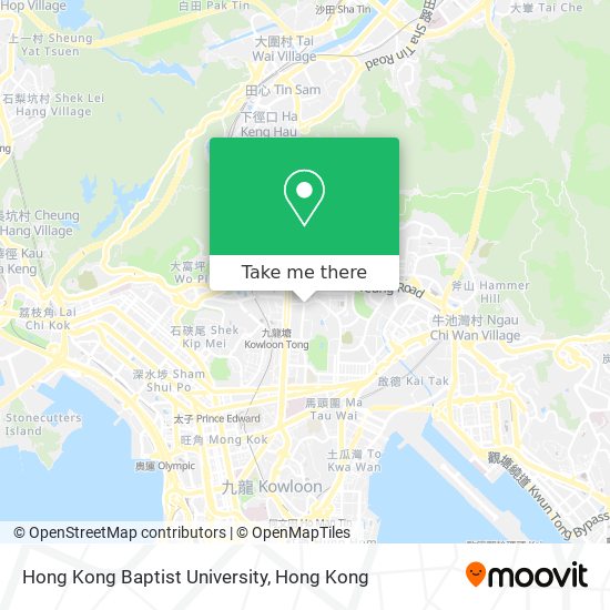 Hong Kong Baptist University map