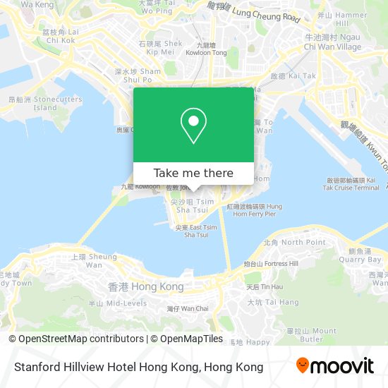 Stanford Hillview Hotel Hong Kong地圖