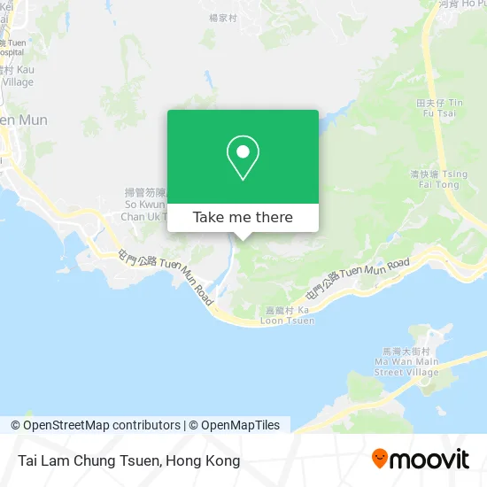 Tai Lam Chung Tsuen map