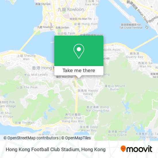 Hong Kong Football Club Stadium map