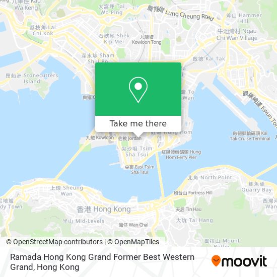 Ramada Hong Kong Grand Former Best Western Grand map