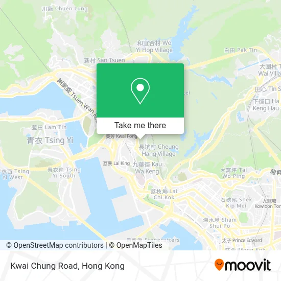 Kwai Chung Road map