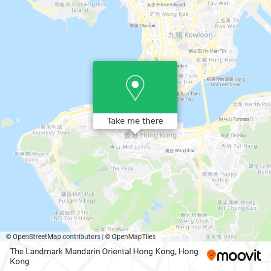 The Landmark Mandarin Oriental Hong Kong map