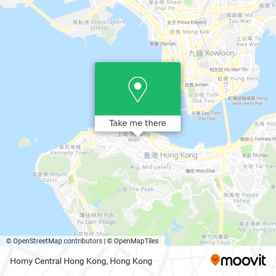 Homy Central Hong Kong map