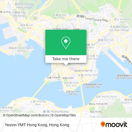 Yesinn YMT Hong Kong地圖