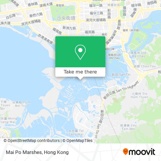 Mai Po Marshes map