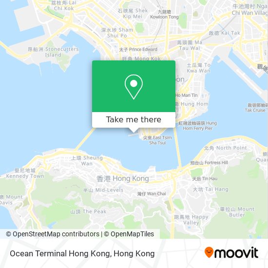 Ocean Terminal Hong Kong map