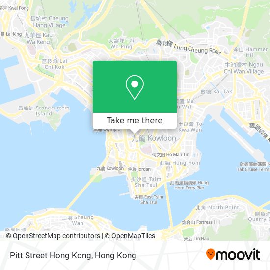 Pitt Street Hong Kong地圖