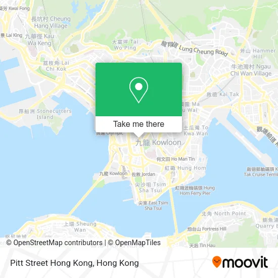 Pitt Street Hong Kong map