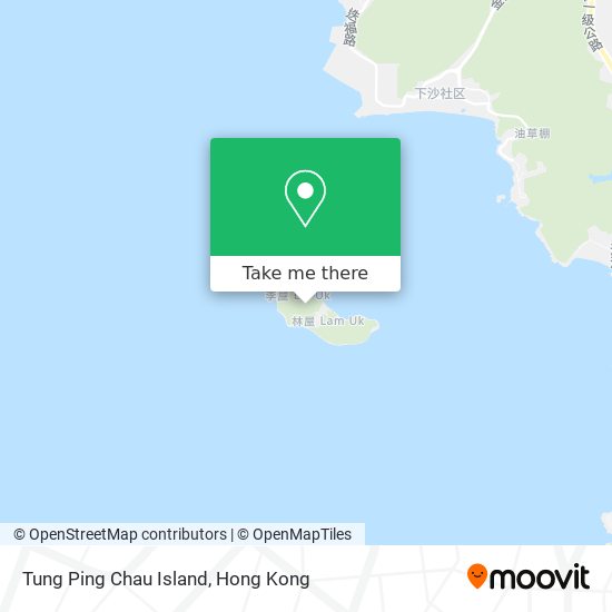 Tung Ping Chau Island map