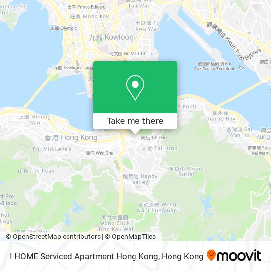 I HOME Serviced Apartment Hong Kong地圖