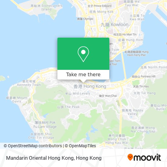 Mandarin Oriental Hong Kong map